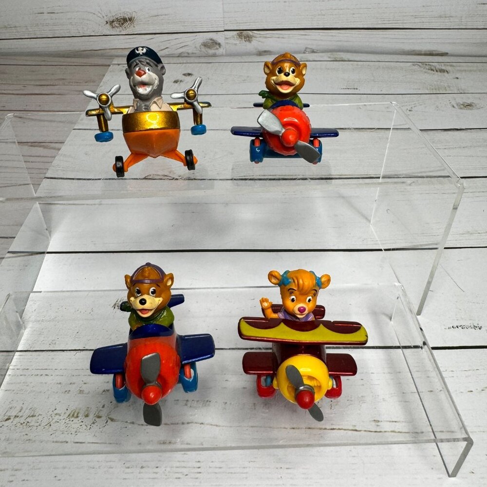 Vtg Talespin McDonalds Happy Meal Toys Animal Pilot Airplane Toys Set Of 4